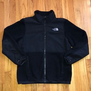 Girls XL (18) Black North Face Zip-Up Jacket